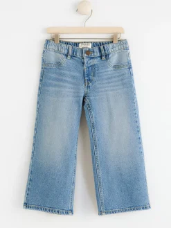 Jeans>Lindex Vivi Vida Croppade Jeans Med Normalhog Midja Denim